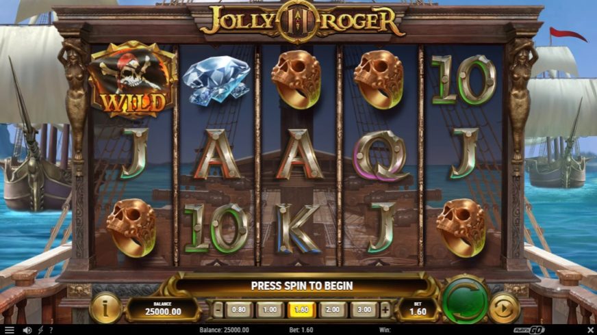 Screenshot videoslot Jolly Roger 2