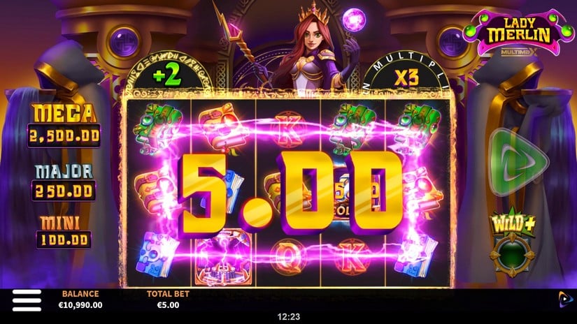 Screenshot videoslot slotmachine Lady Merlin MultiMax