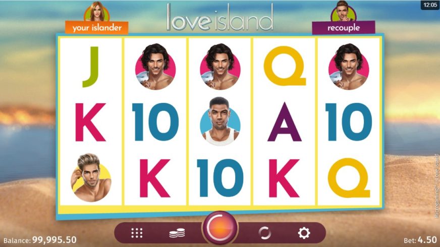 Screenshot videoslot Love Island