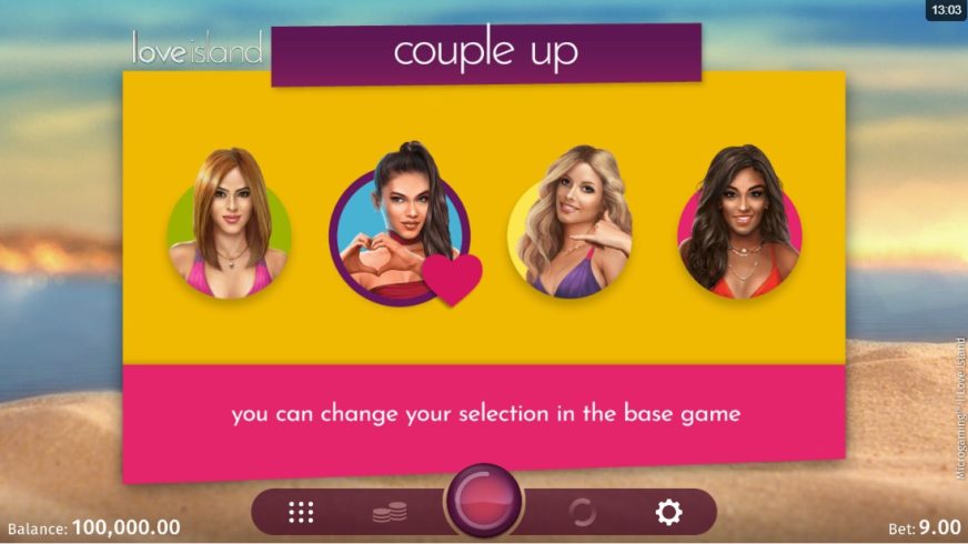 Screenshot videoslot slotmachine Love Island