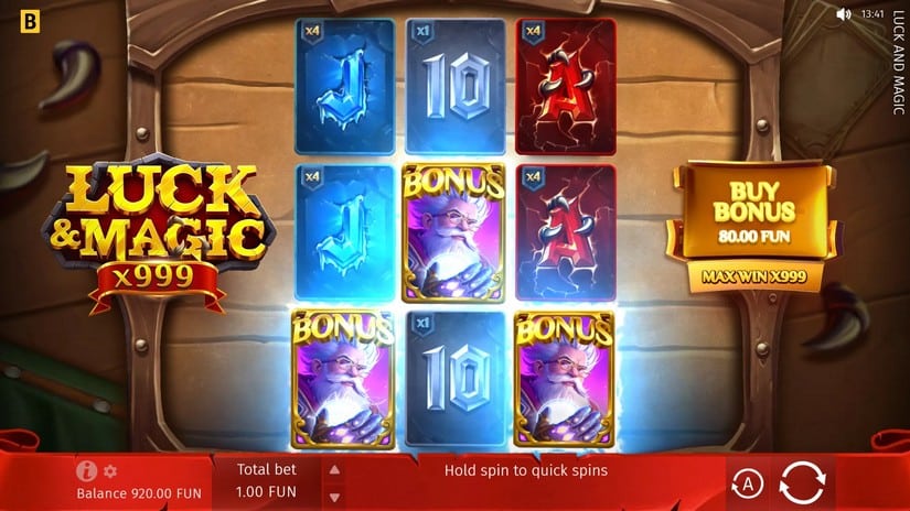 Screenshot videoslot slotmachine Luck & Magic