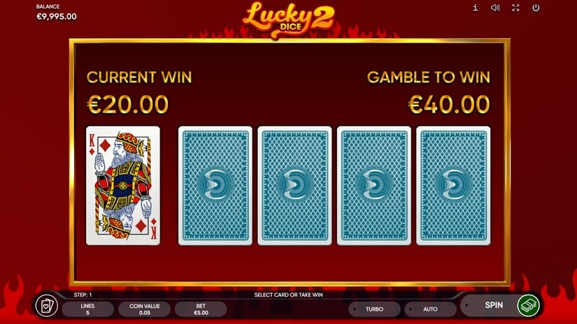 Screenshot videoslot slotmachine Lucky Dice 2