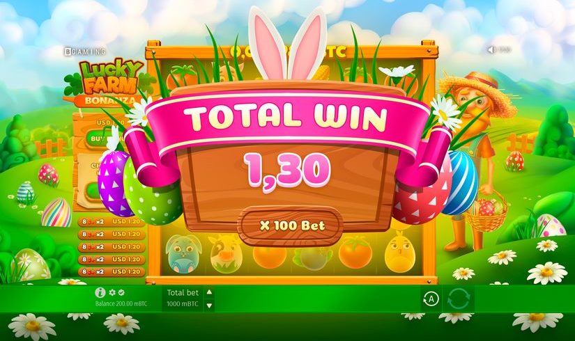 Screenshot videoslot slotmachine Lucky Farm Bonanza