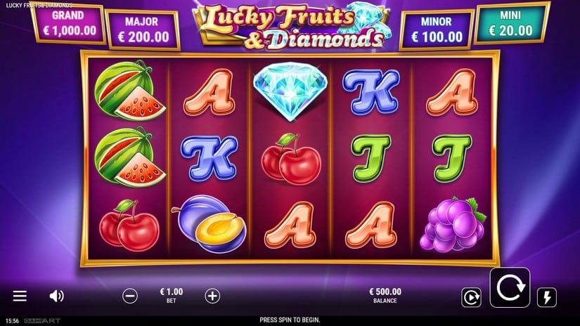 Screenshot videoslot Lucky Fruits & Diamonds