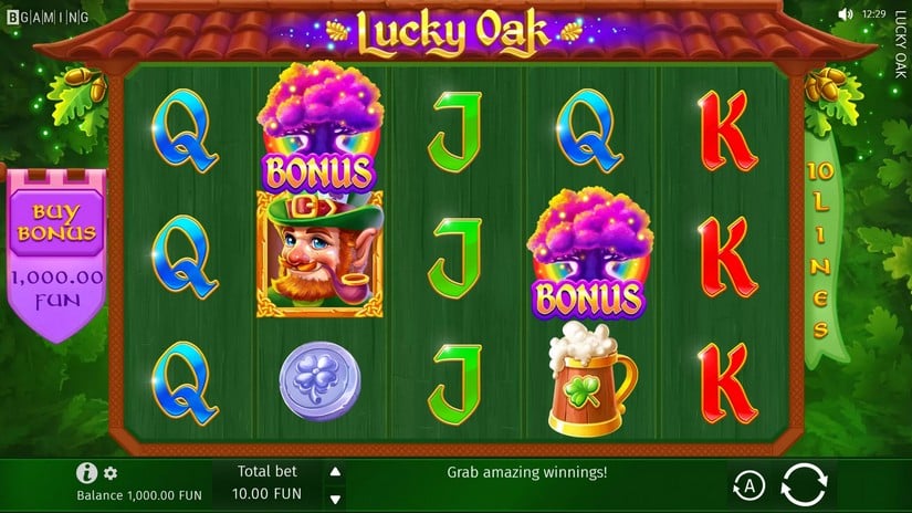 Screenshot videoslot Lucky Oak