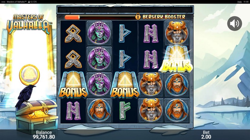 Screenshot videoslot slotmachine Masters Of Valhalla