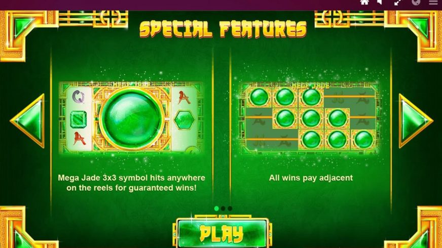 Screenshot videoslot slotmachine Mega Jade