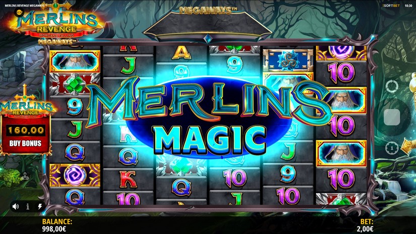 Screenshot videoslot slotmachine Merlin’s Revenge Megaways