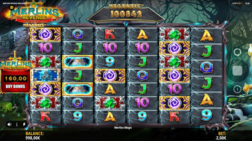 Screenshot videoslot slotmachine Merlin’s Revenge Megaways