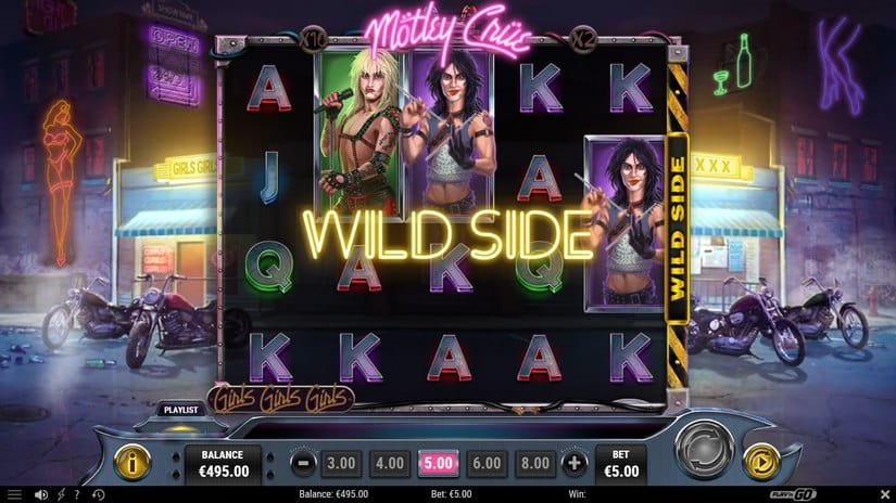 Screenshot videoslot slotmachine Mötley Crüe