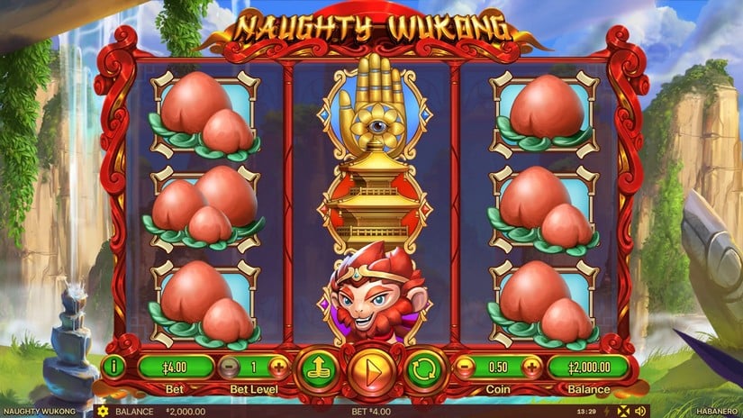 Screenshot videoslot Naughty Wukong