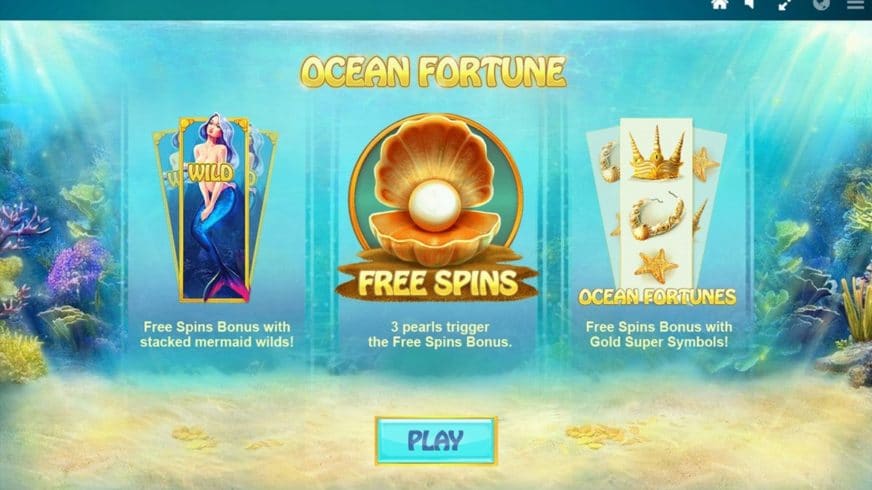 Screenshot videoslot slotmachine Ocean Fortune