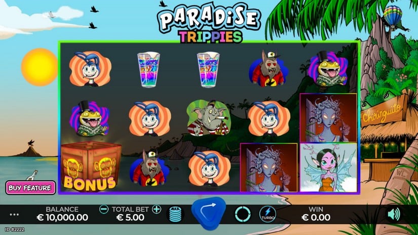 Screenshot videoslot Paradise Trippies