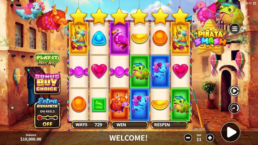 Screenshot videoslot Piñata Smash