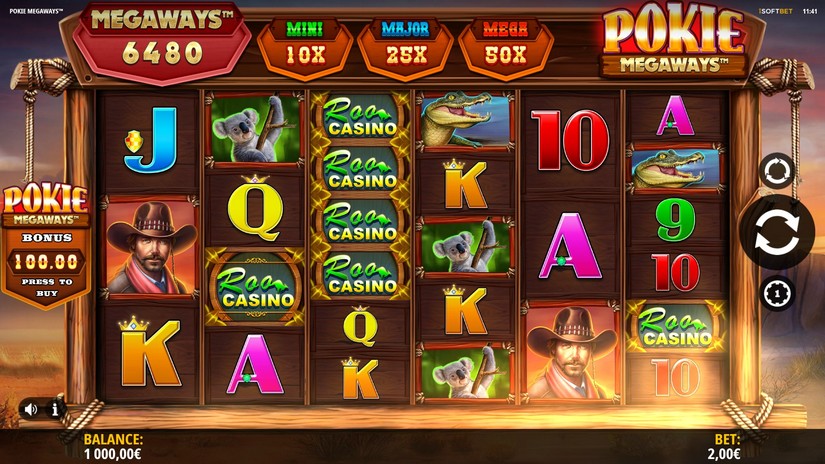 Screenshot videoslot Pokie Megaways