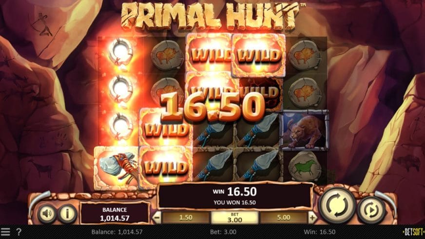 Screenshot videoslot slotmachine Primal Hunt