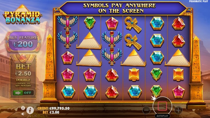 Screenshot videoslot slotmachine Pyramid Bonanza