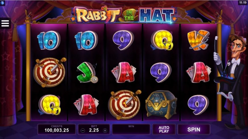 Screenshot videoslot Rabbit in the Hat