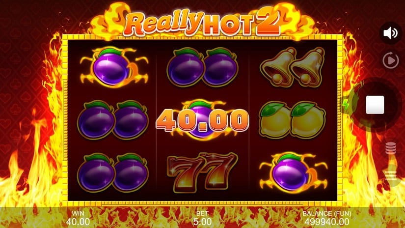 Screenshot videoslot slotmachine Really Hot 2