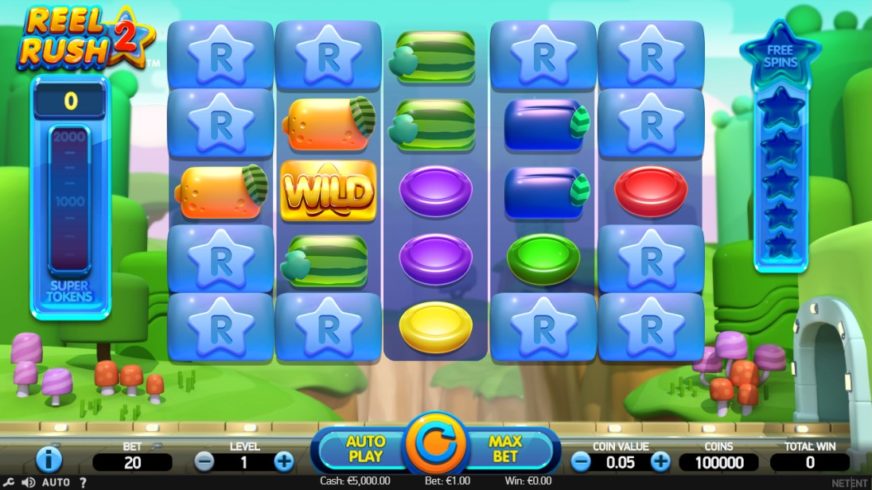 Screenshot videoslot Reel Rush 2