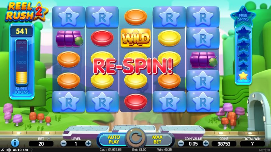 Screenshot videoslot slotmachine Reel Rush 2