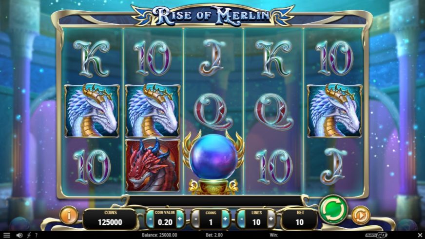 Screenshot videoslot Rise of Merlin