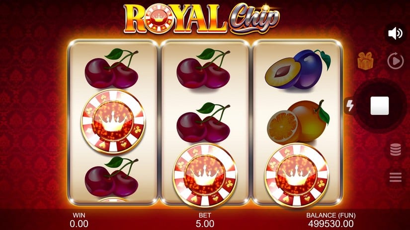 Screenshot videoslot slotmachine Royal Chip