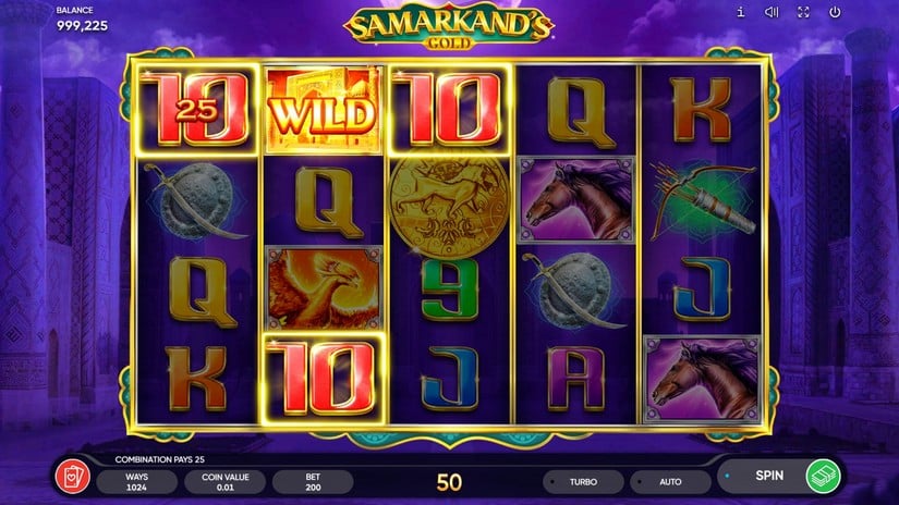 Screenshot videoslot slotmachine Samarkand’s Gold