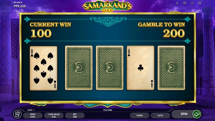 Screenshot videoslot slotmachine Samarkand’s Gold