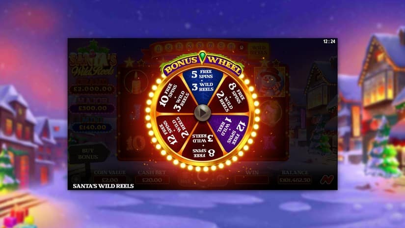 Screenshot videoslot slotmachine Santa’s Wild Reels