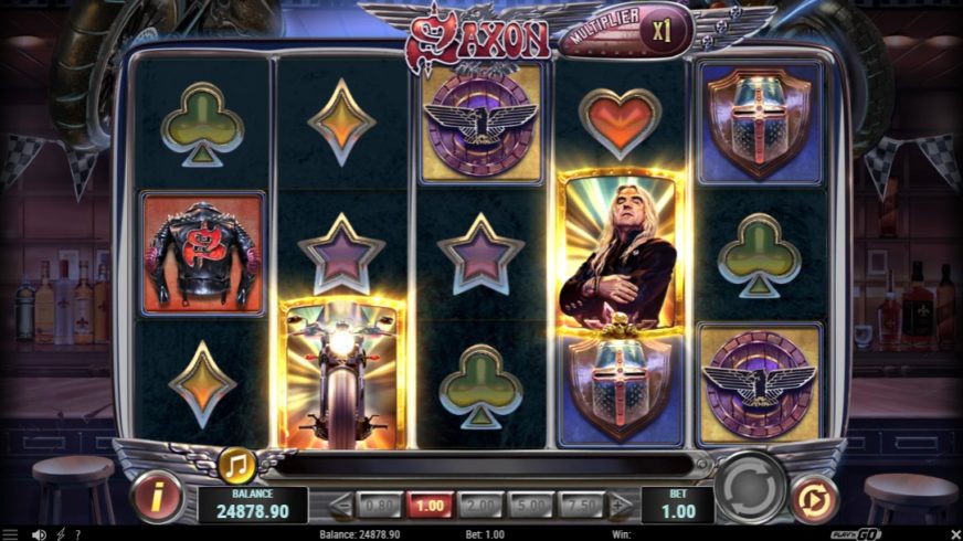 Screenshot videoslot slotmachine Saxon