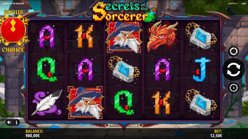 Screenshot videoslot Secrets Of The Sorcerer