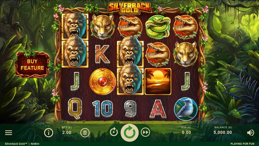 Screenshot videoslot Silverback Gold