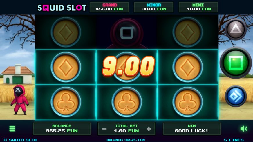 Screenshot videoslot slotmachine Squid Slot