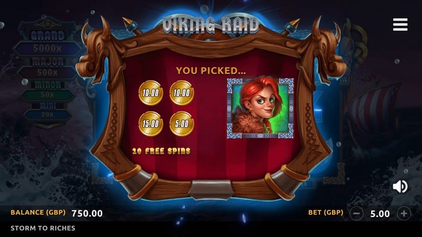 Screenshot videoslot slotmachine Storm to Riches