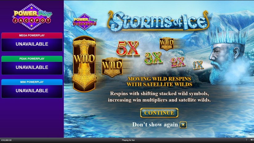 Storms of Ice Power Play Jackpot