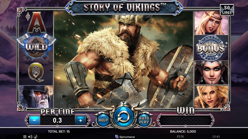 Screenshot videoslot Story Of Vikings