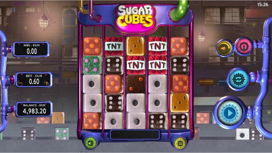 Screenshot videoslot slotmachine Sugar Cubes