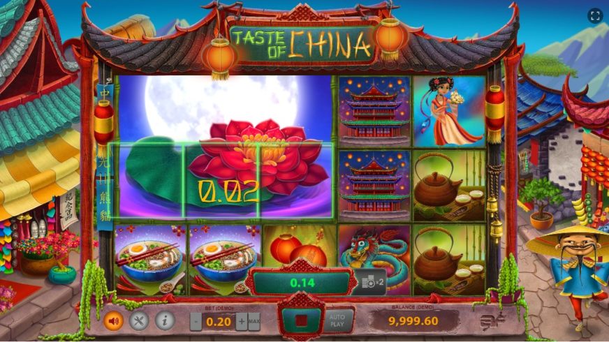 Screenshot videoslot slotmachine Taste of China