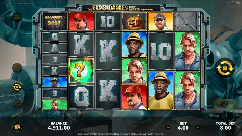 Screenshot videoslot slotmachine The Expendables New Mission Megaways