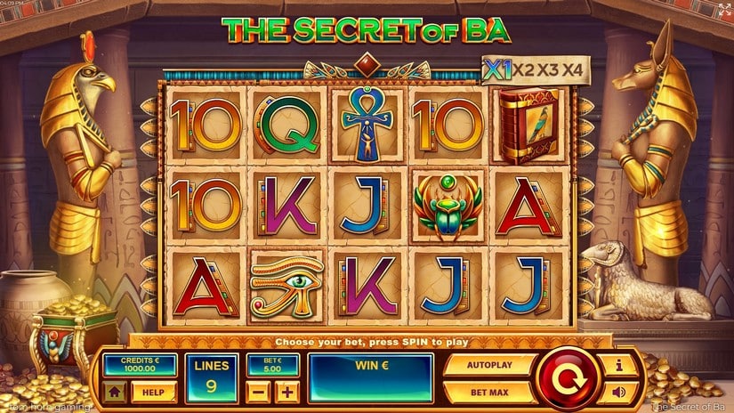 Screenshot videoslot The Secrete of Ba