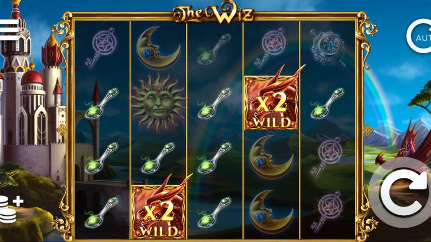 Screenshot videoslot slotmachine The Wiz