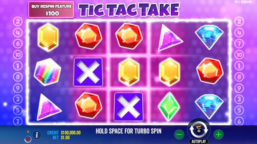 Screenshot videoslot Tic Tac Take