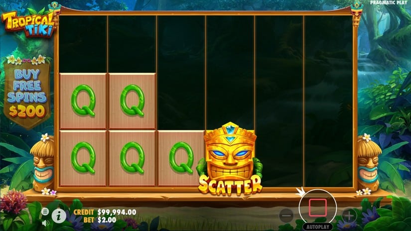 Screenshot videoslot slotmachine Tropical Tiki