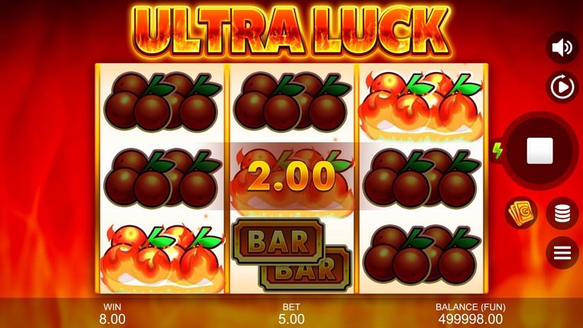 Screenshot videoslot slotmachine Ultra Luck