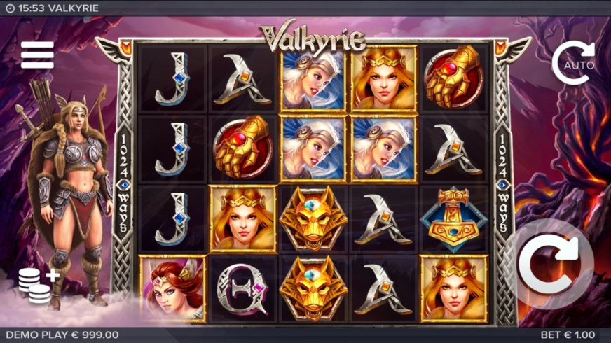 Screenshot videoslot Valkyrie