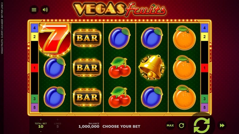 Screenshot videoslot Vegas Fruits