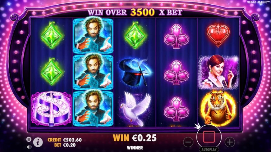 Screenshot videoslot slotmachine Vegas Magic