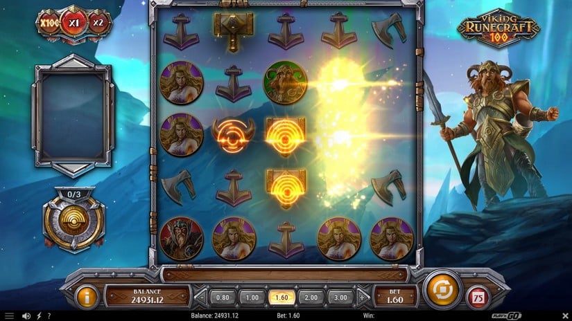 Screenshot videoslot slotmachine Viking Runecraft 100