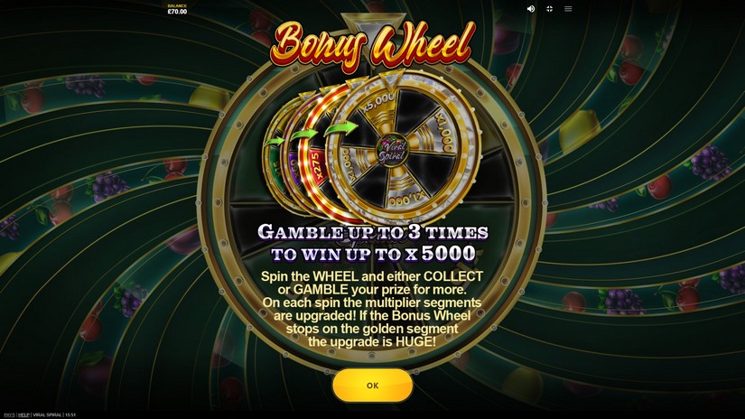 Screenshot videoslot slotmachine Viral Spiral